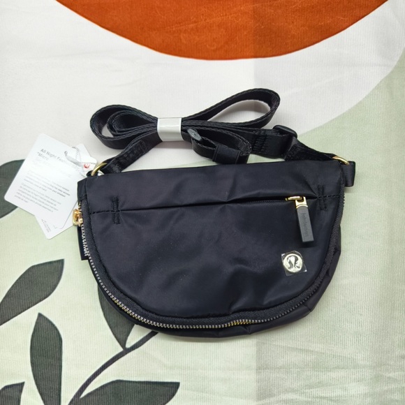 lululemon athletica Handbags - Lululemon All Night Festival Bag Micro 2L | Black Crossbody (BNWT)